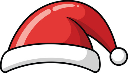 Santa Claus hat vector design. Christmas hat illustration