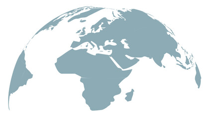 Earth Globe Vector – Asia Africa Europe Map Illustration