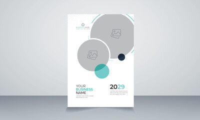 Creative corporate annual report brochure book cover design set
