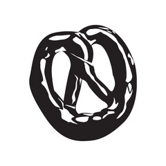 Pretzel icon design template