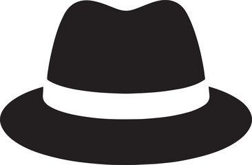 Hat silhouette vector illustration, perfect for fashion, clothing, and accessory designs.