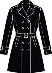 Women's Trench Coat Icon