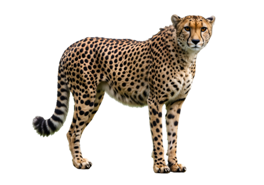 Cheetah Print:  Luxury Fashion Apparel on white background - Powered by Adobe