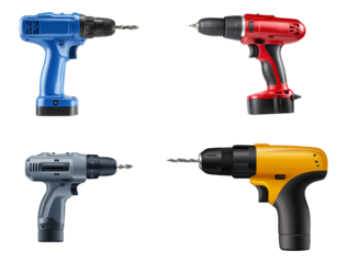 electric drill isolated on white background