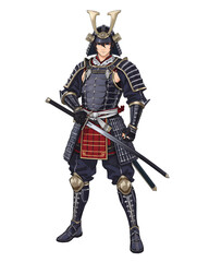 Fototapeta premium knight with sword illustration PNG