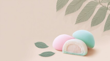 Fototapeta premium Delightful dessert tasting kitchen food photography minimalist style close-up aesthetic treats