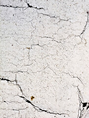 Close-up of a cracked white surface