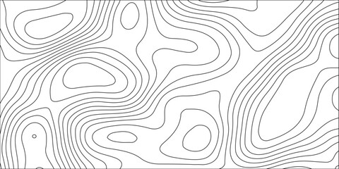 Abstract white contour wave lines topographic background, lines map seamless pattern, modern wallpaper texture and realistic design used for banner and posters, mountain relief geographic pattern.