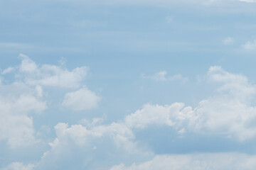 clouds in the blue sky