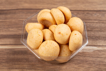 angle view small mochi at horizontal composition