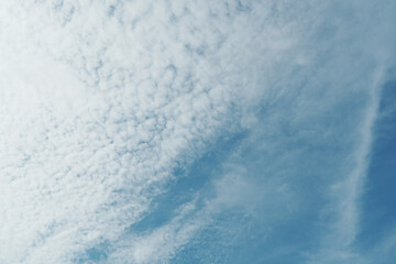 clouds in the blue sky
