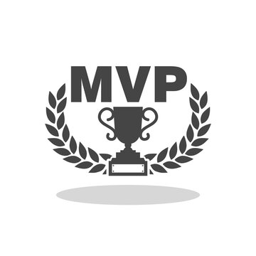 Most Valuable Player MVP Award Icon with shadow