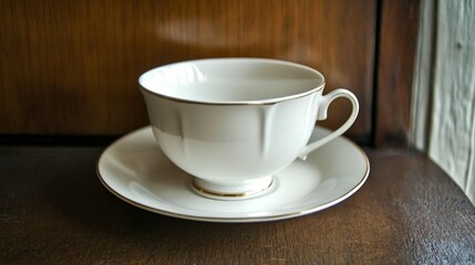 Obraz premium Elegant Teacup and Saucer