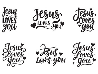  JESUS LOVES YOU TYPOGRAPHY