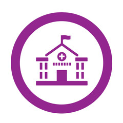 Safe Learning Environment – Purple Protect Education Icon