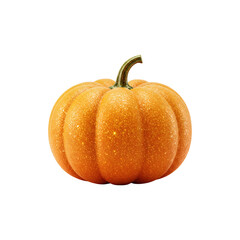 Small orange pumpkin isolated for fall seasonal decrations, harvest, and Halloween vibes