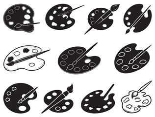 PAINT PALETTES SILHOUETTE