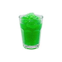 Green Creepy Halloween Drink in Glass Isolated Perfet for Witchy Cocktail and Spooky Party Night