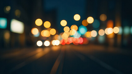 Capturing the Magic of City Lights Through a Bokeh Lens on a Night Drive