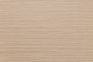 Beige and pink wallpaper with a wet plaster texture in the form of straight horizontal stripes