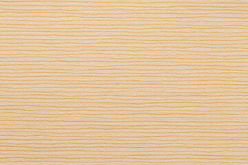 Wallpaper with a wet plaster texture featuring horizontal lines of varying thickness in beige and yellow tones