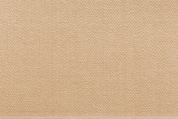 Wallpaper with a texture of vertical stripes with perpendicular stitches like on fabric in beige tones