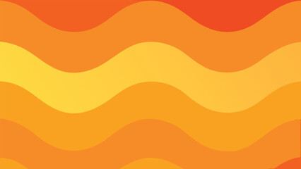 Warm Orange and Yellow Gradient Wavy Background abstract wave