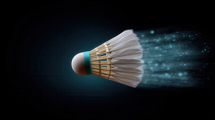 Dynamic Shuttlecock in Mid-Air During Intense Badminton Smash Action