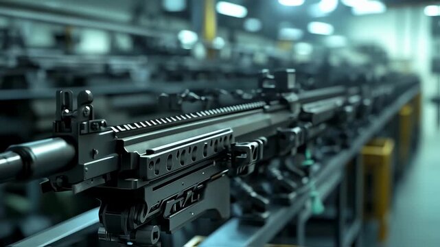 Automated Assembly of Firearms in Industrial Setting, Metal Manufacturing Process