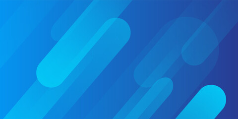 Abstract blue background with diagonal lines. Dynamic shapes composition. Vector illustration