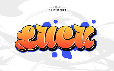 Graffiti Vector Text Effect Bold Urban Style Typography
