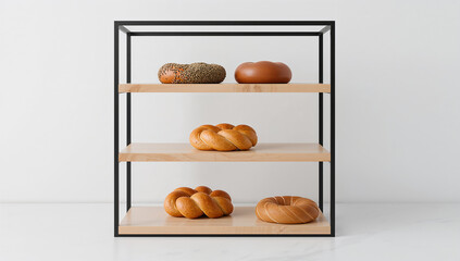 Braided challah loaves and seeded bread braided bread