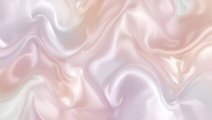 Obraz premium Abstract Pastel Silk Fabric Texture Gentle Waves and Soft Reflections