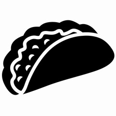 Black Taco Crunch Vector Design