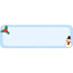 Christmas Label Name Tag