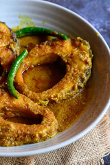 Rui Macher Kalia | Traditional Bengali Rohu Fish Curry in Rich Spicy Gravy | Authentic Bengali Fish Recipe with Potato and Aromatic Spices | Classic Bengali Cuisine