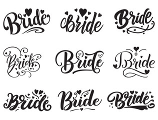 BRIDE TYPOGRAPHY