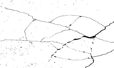 Black and White Cracked Surface Grunge Texture for Background and speckled texture design.