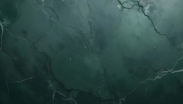Dark Green Stone Concrete Texture Background Banner with Paper-Like Surface