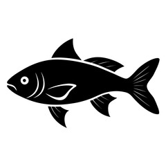 Underwater Fish Silhouette Scene