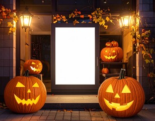 halloween　mock up sign