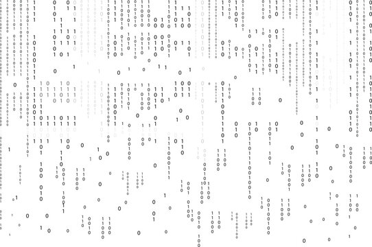 Binary code background. Zero one binary code abstract matrix Design.