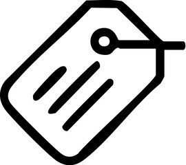 Simple Price Tag Icon for Shopping.