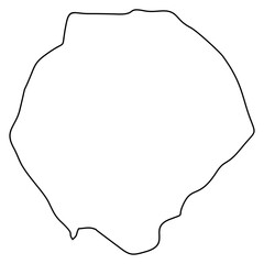 Fototapeta premium map of tristan da cunha line
