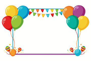 birthday card with balloons © MsKhadija