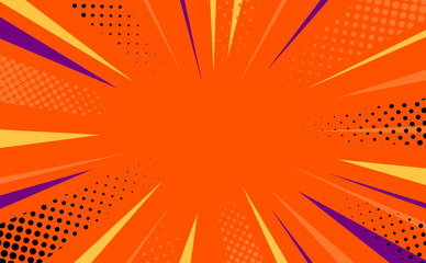 秋イメージの集中線イラスト背景