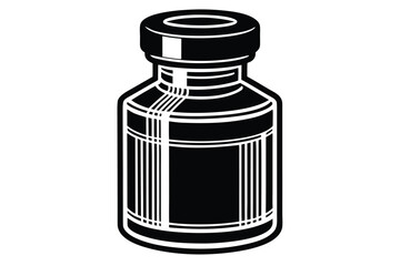 vaccine bottle vector