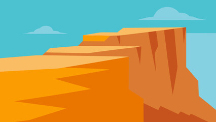 Majestic Sandstone Cliffs with Wind Erosion a Sculpted Masterpiece of Nature