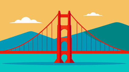 Obraz premium Iconic San Francisco Golden Gate Bridge a Landmark Blending City and Nature