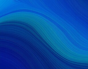 Abstract blue and teal wavy lines